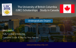 UBC Undergraduate Scholarships 2024-2025