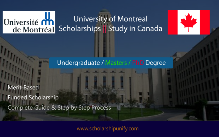 University of Montreal Scholarship